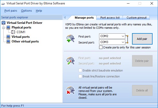 Virtual COM Port Driver